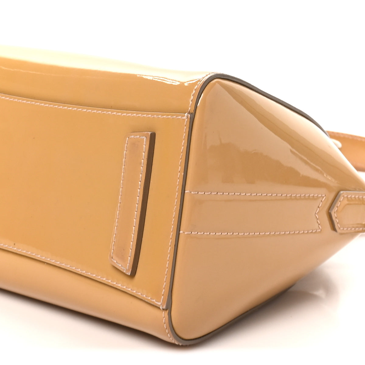 Patent Calfskin Mini Antigona Beige