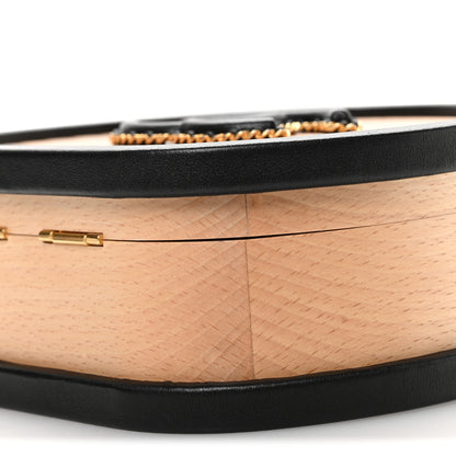 Chanel Beech Wood Lambskin Round CC Vanity Case Black 10 of 11