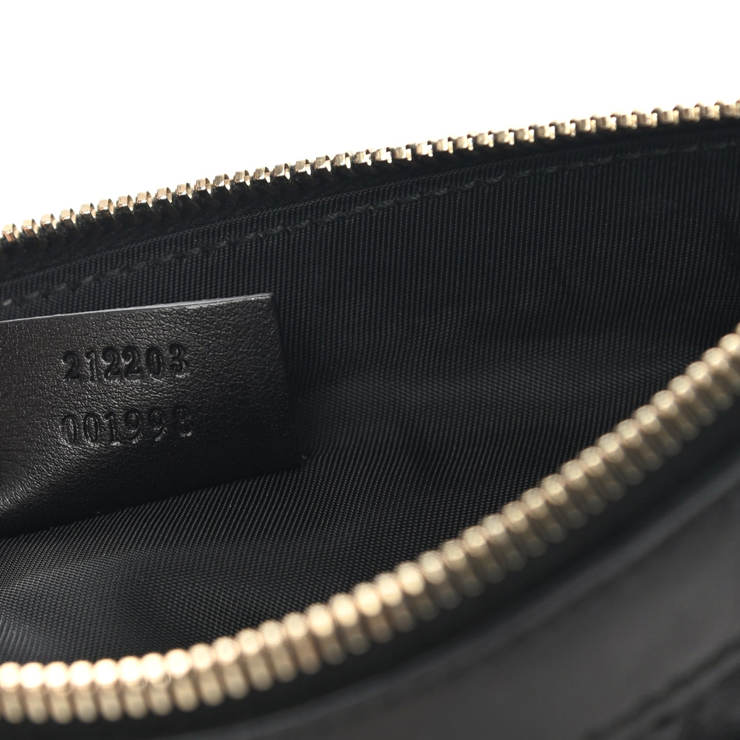 Guccissima Signature New Britt Wristlet Black
