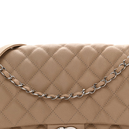 Chanel Caviar Quilted Jumbo Easy Flap Beige 8 of 10