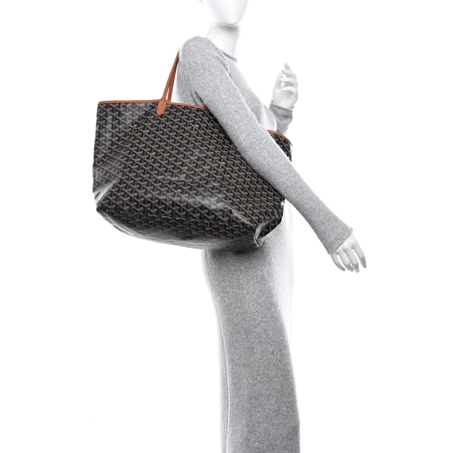 Goyard Goyardine Saint Louis GM Black Gold 2 of 11