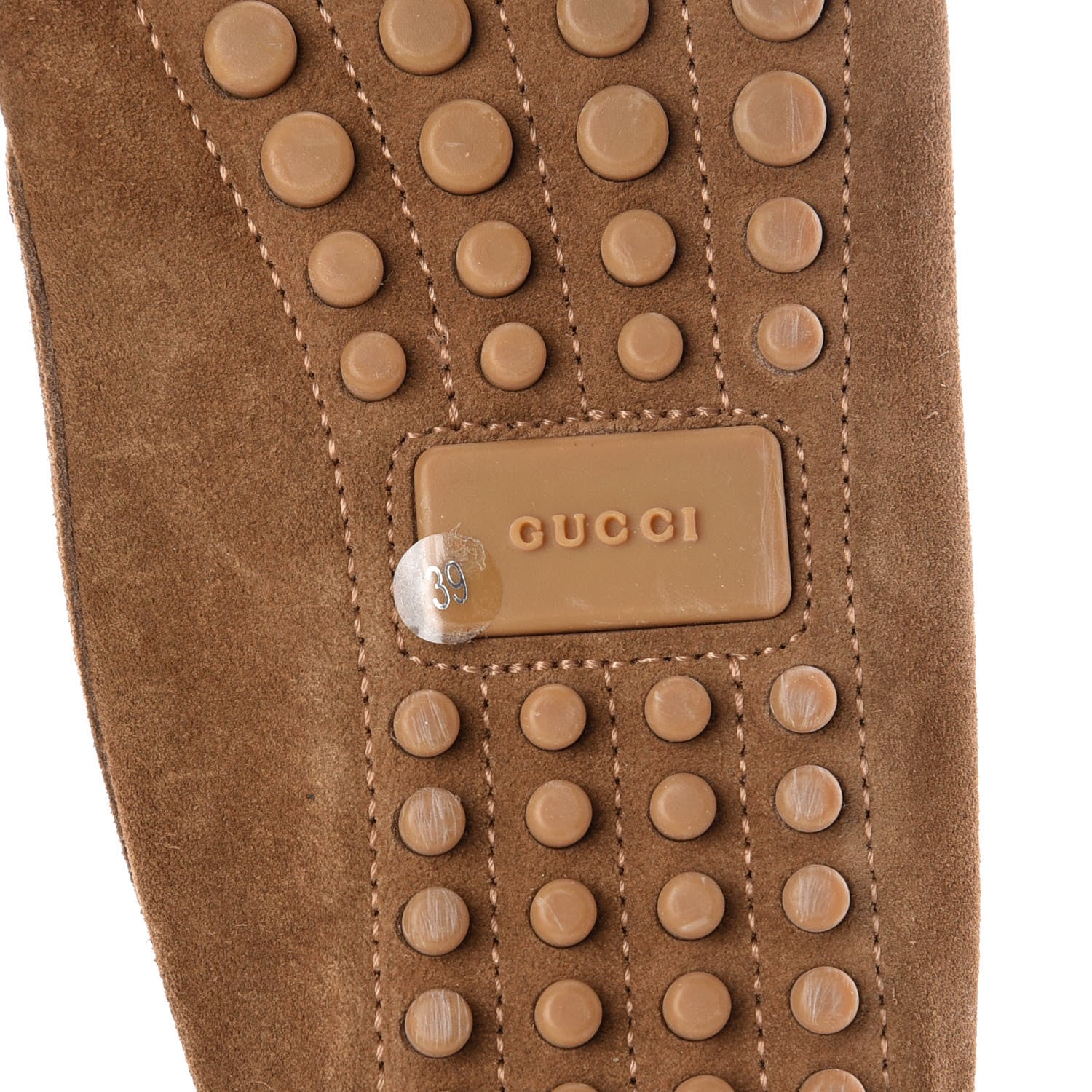 Gucci Suede Womens Horsebit Driver Loafer 39 Brown 8 of 9
