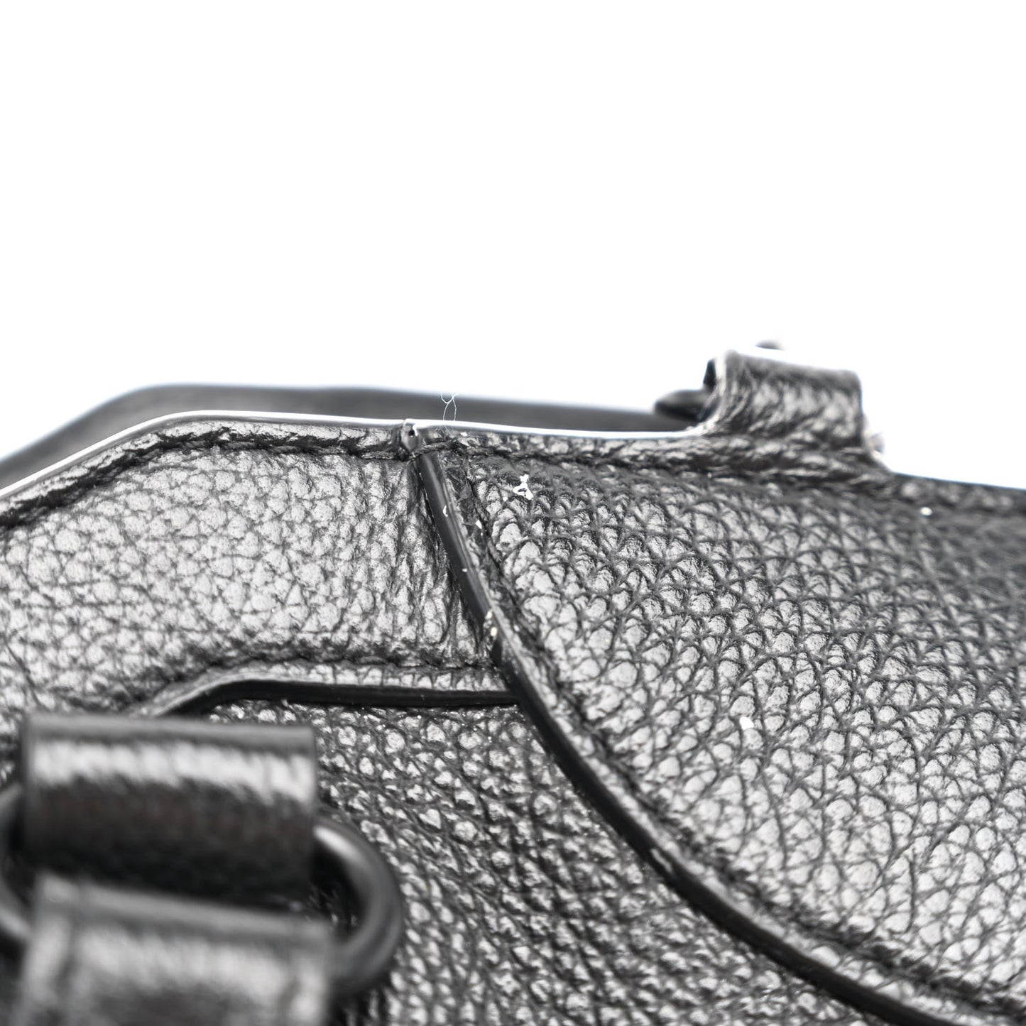 Grained Calfskin Black Hardware Neo Classic City Black
