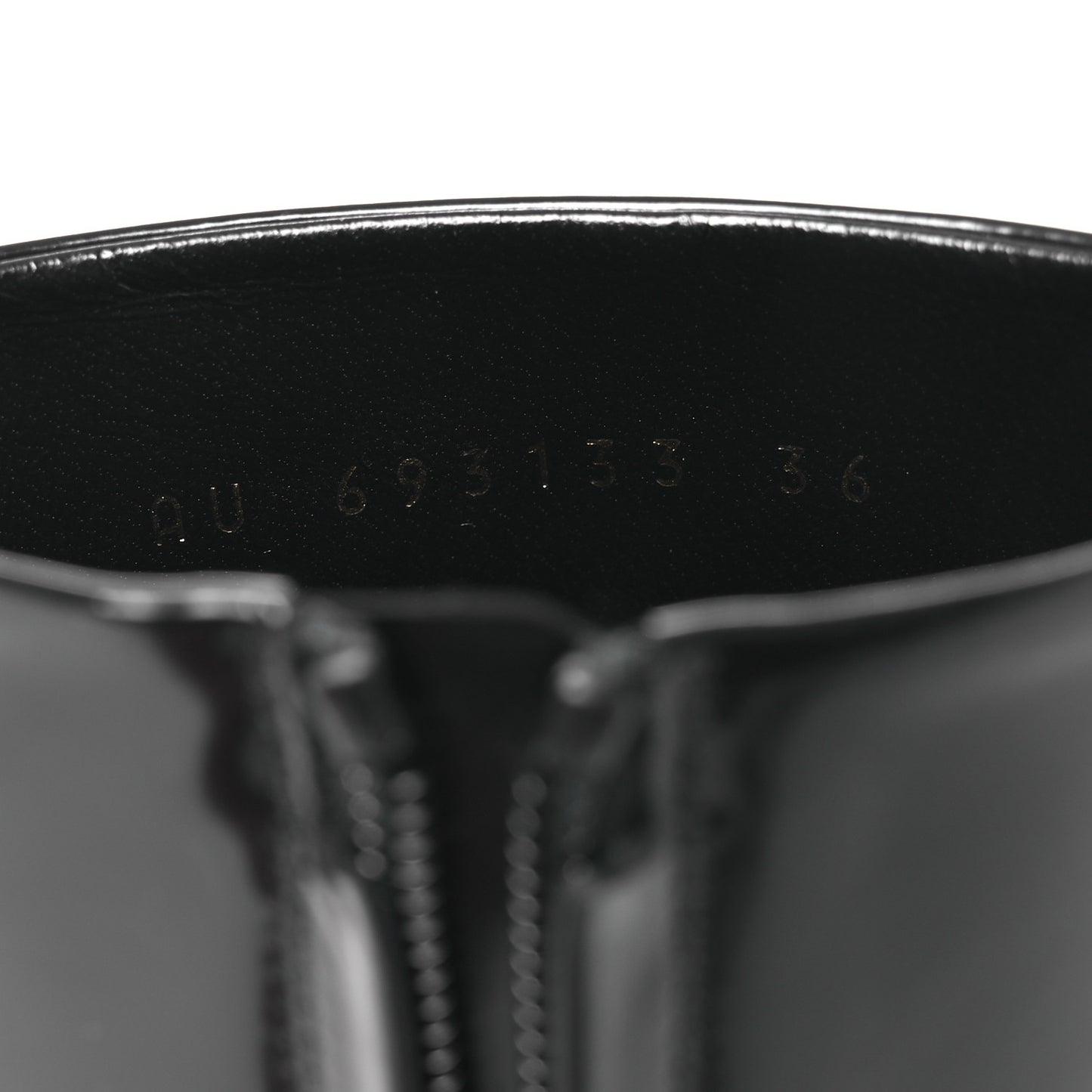 Glazed Calfskin Opyum Ankle Boots 36 Black