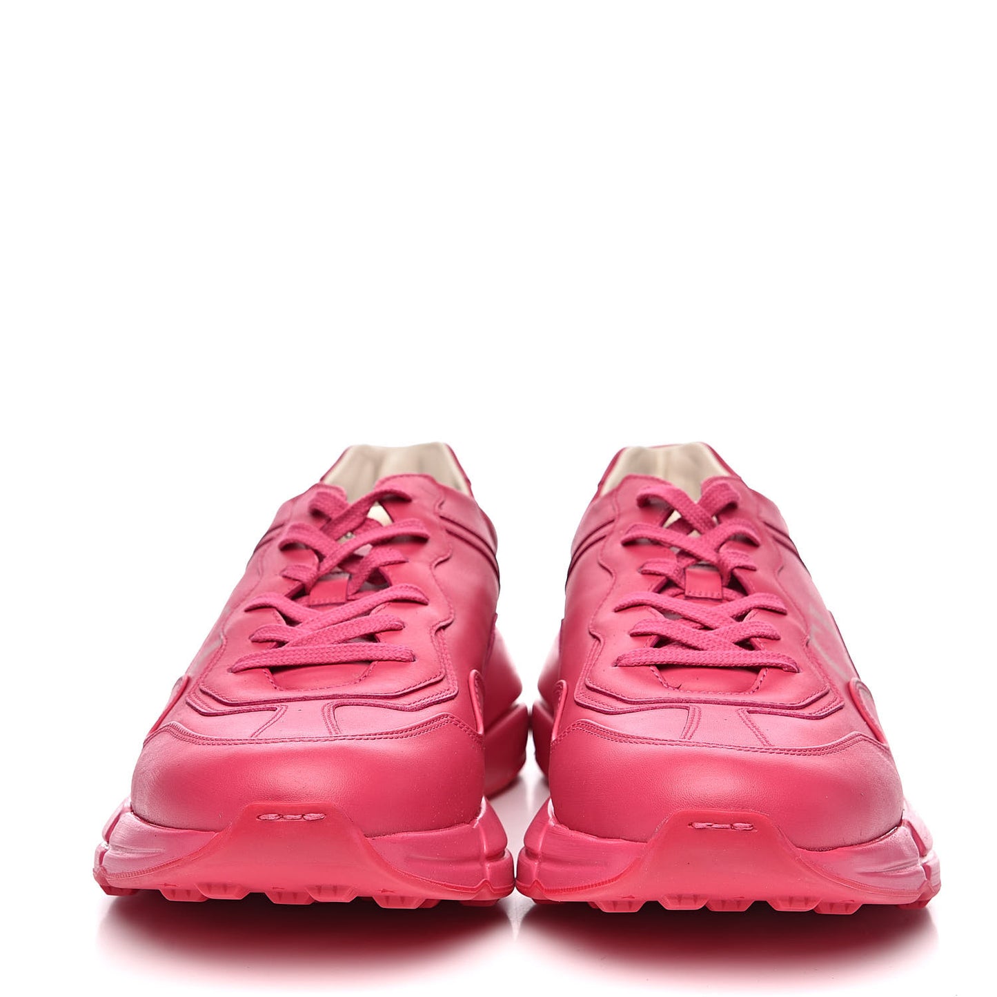 Calfskin Logo Mens Rhyton Sneakers 12.5 Box Pink