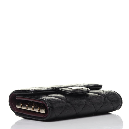 Chanel Caviar Quilted Classic 4 Key Holder Wallet Black 4 of 12