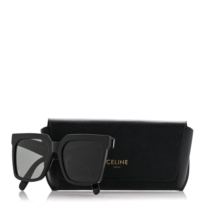 Celine Acetate Polarized Oversized Sunglasses CL4055IN Black 8 of 8