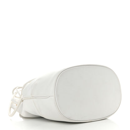Chanel Lambskin CC Drawstring Bucket Bag White 5 of 18