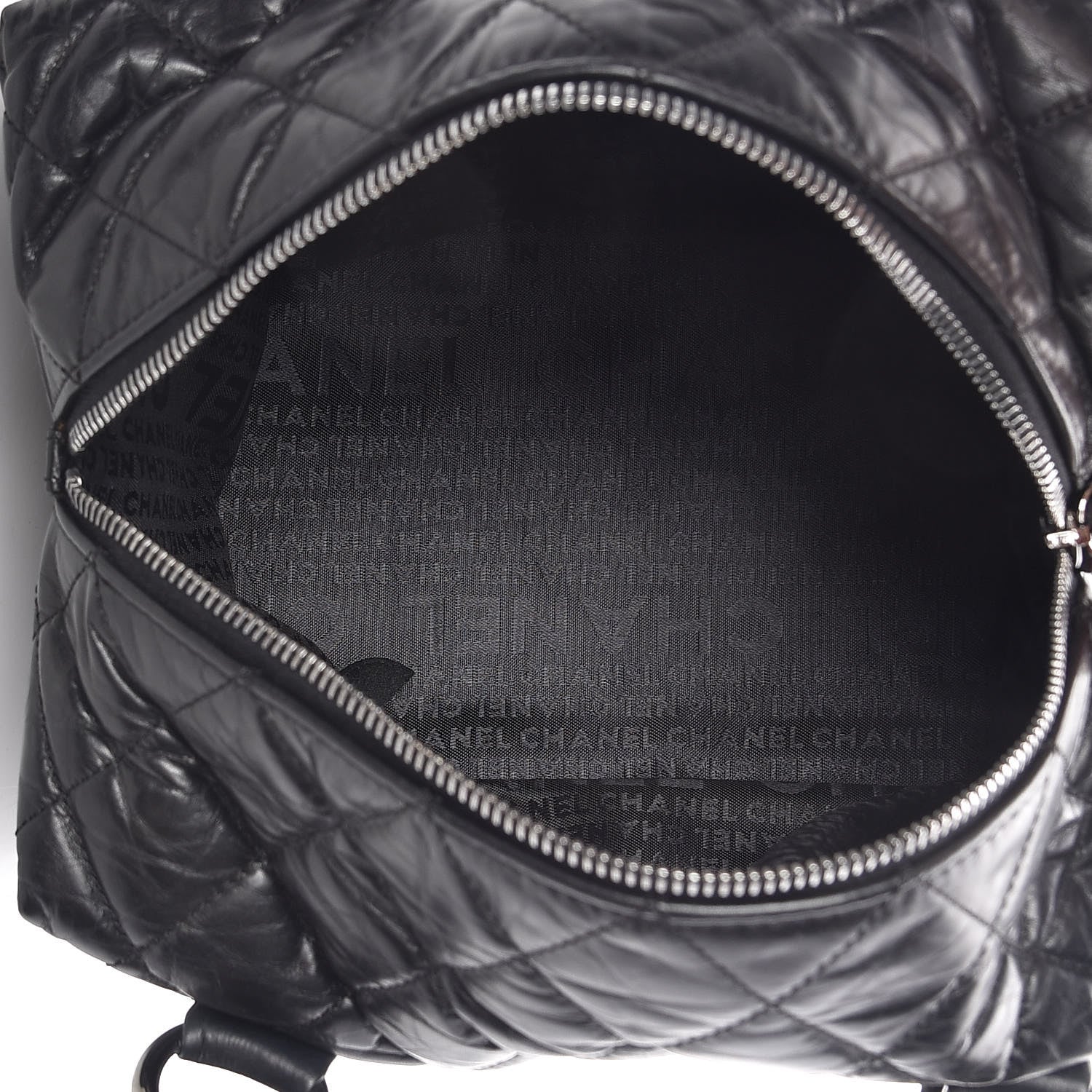 Chanel Distressed Lambskin Small Lady Braid Tote Black 5 of 10