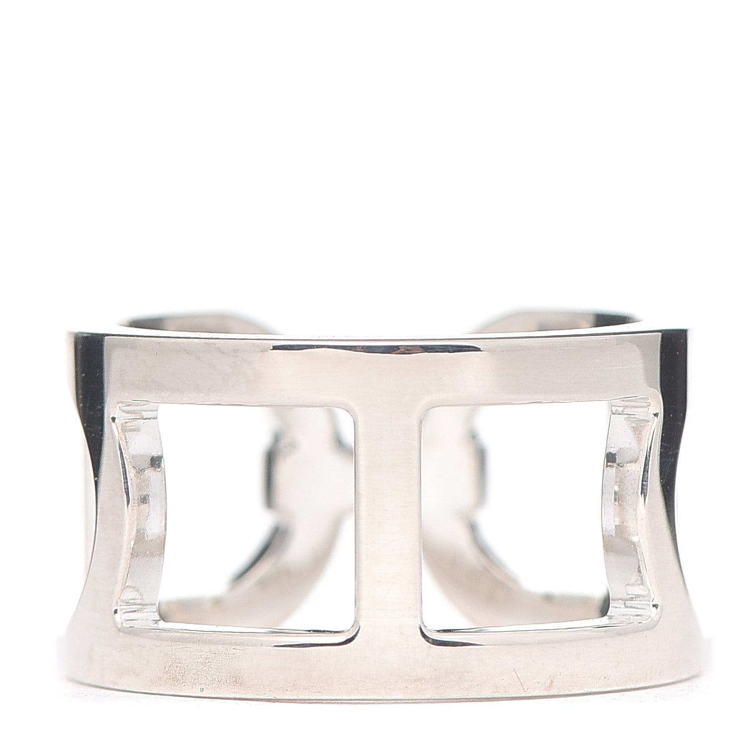 Hermes Sterling Silver MM Ever Chaine d'Ancre Ring 50 5.25 3 of 5