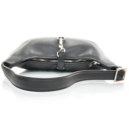 Hermes Taurillon Clemence Trim II 31cm Hobo Black 6 of 10