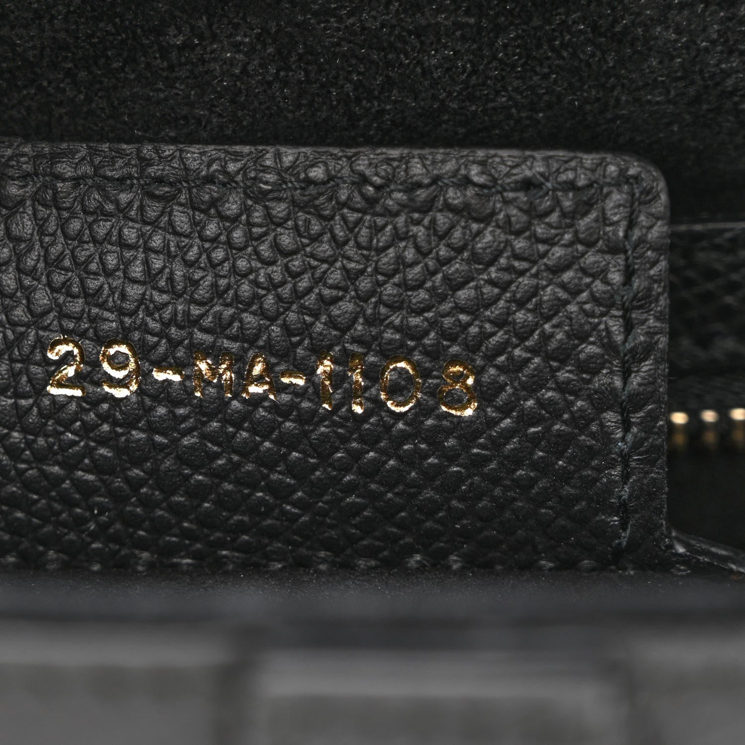 Christian Dior Grained Calfskin Saddle Bag Black 7 of 10