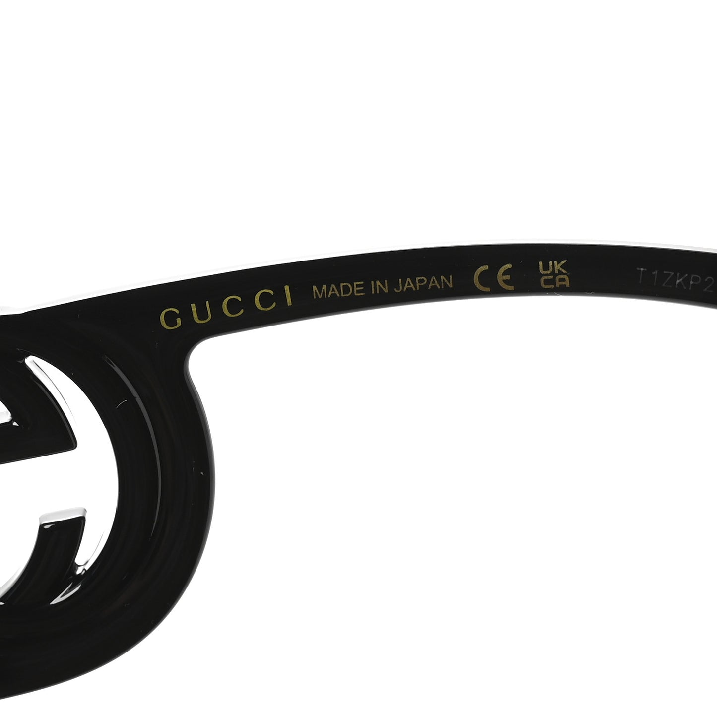 Acetate Chaise Rectangle Frame Sunglasses GG1325S Black