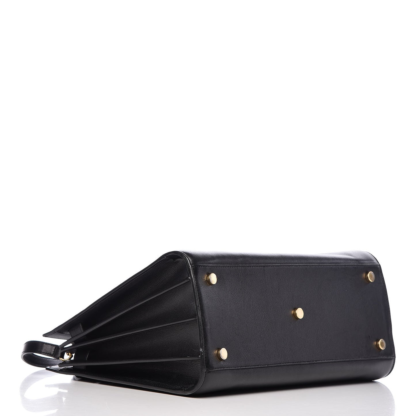 Calfskin Small Sac De Jour Black