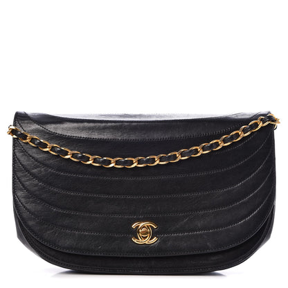 Chanel Lambskin Horizontal Quilted Small Single Flap Black 1 of 13