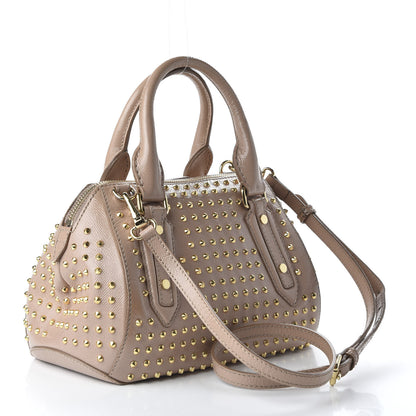 Burberry Patent Calfskin Studded Small Blaze Bowler Bag Oyster Pink 3 of 11