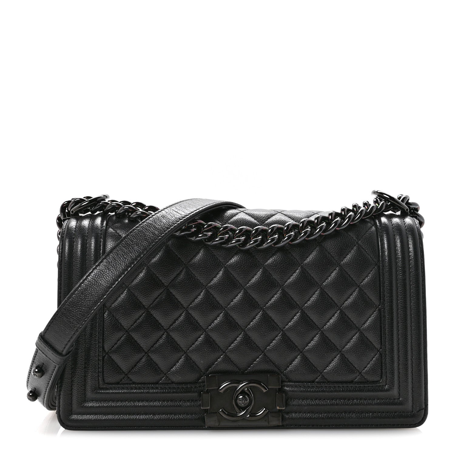 Chanel Caviar Quilted Medium Boy Flap So Black 1 of 13