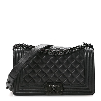 Chanel Caviar Quilted Medium Boy Flap So Black 1 of 13