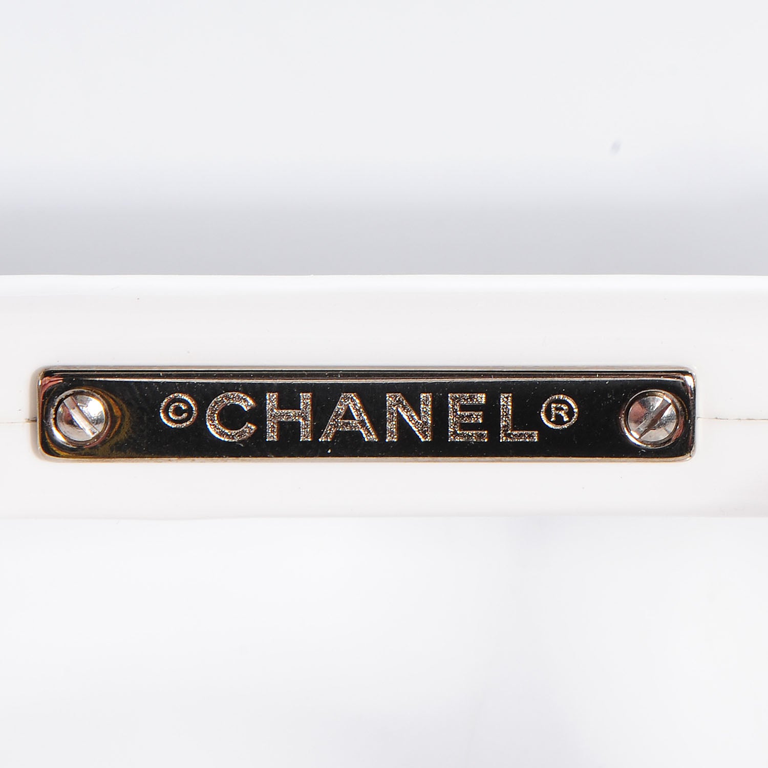 Chanel Acetate CC Eyeglasses Frames Black White 4 of 6