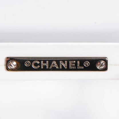 Chanel Acetate CC Eyeglasses Frames Black White 4 of 6