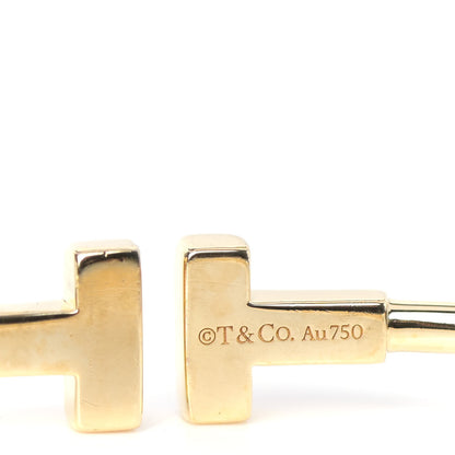 Tiffany 18K Yellow Gold Narrow T Wire Bracelet 4 of 4