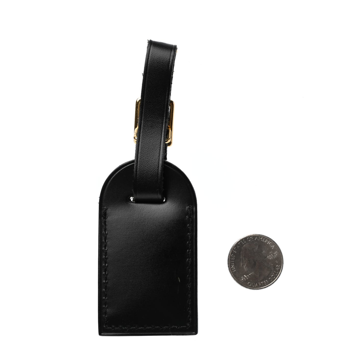 Calfskin Luggage Tag Black