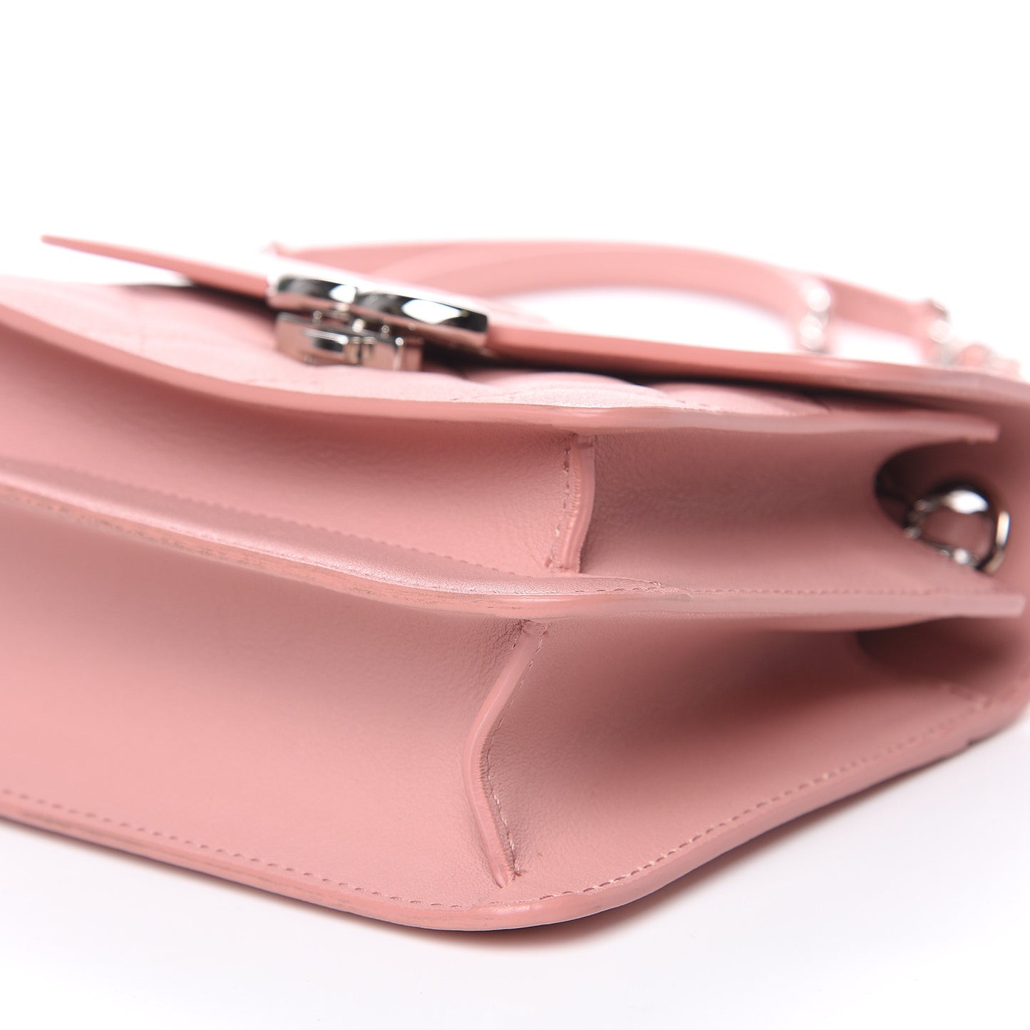 Lambskin Quilted CC Box Flap Light Pink