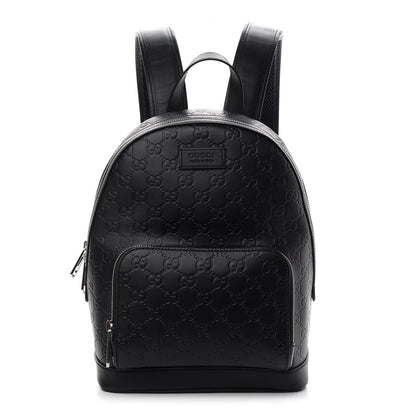Gucci Guccissima Signature Small Day Backpack Black 1 of 9