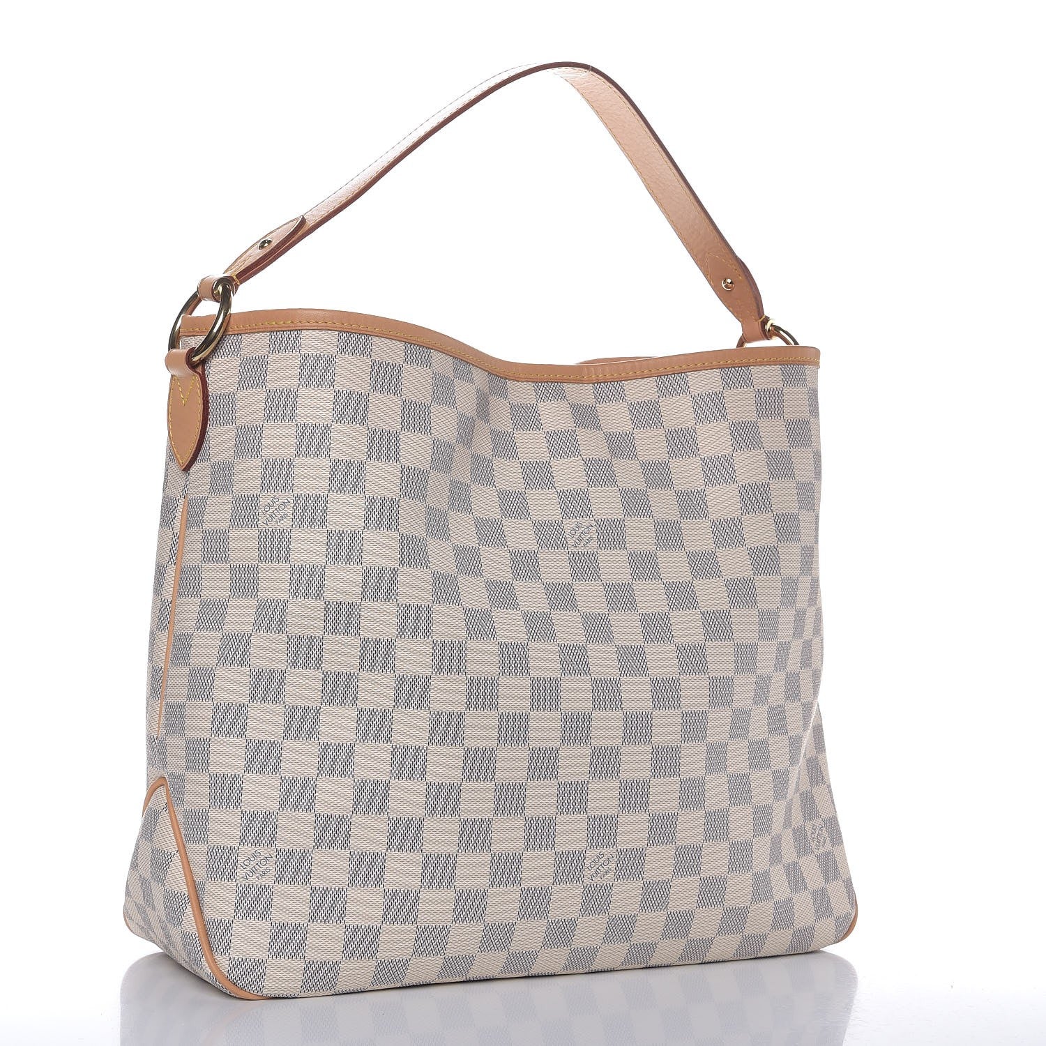 Louis Vuitton Damier Azur Delightful MM Rose Ballerine 4 of 9