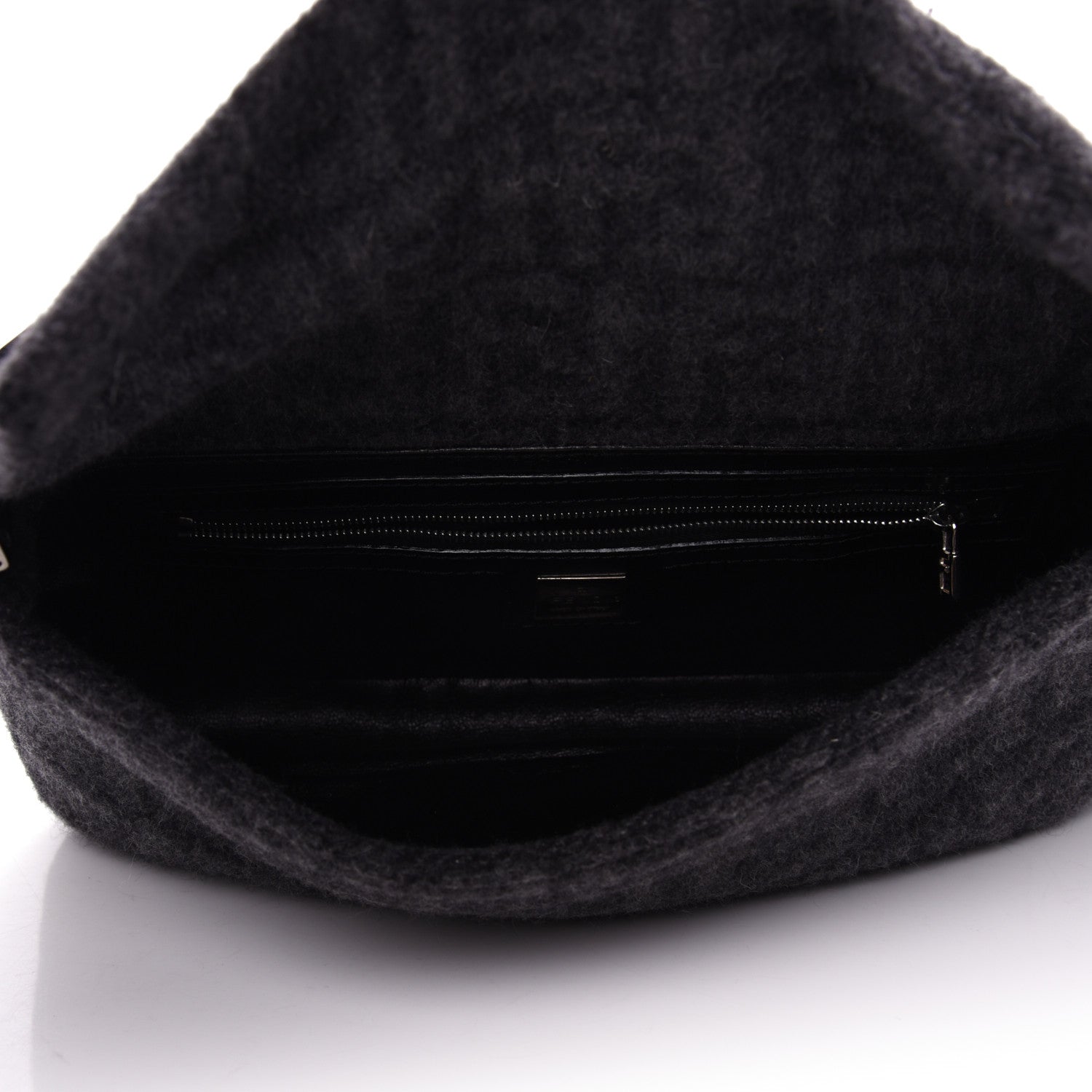 Fendi Wool Zucca Baguette Grey 5 of 9