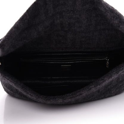 Fendi Wool Zucca Baguette Grey 5 of 9