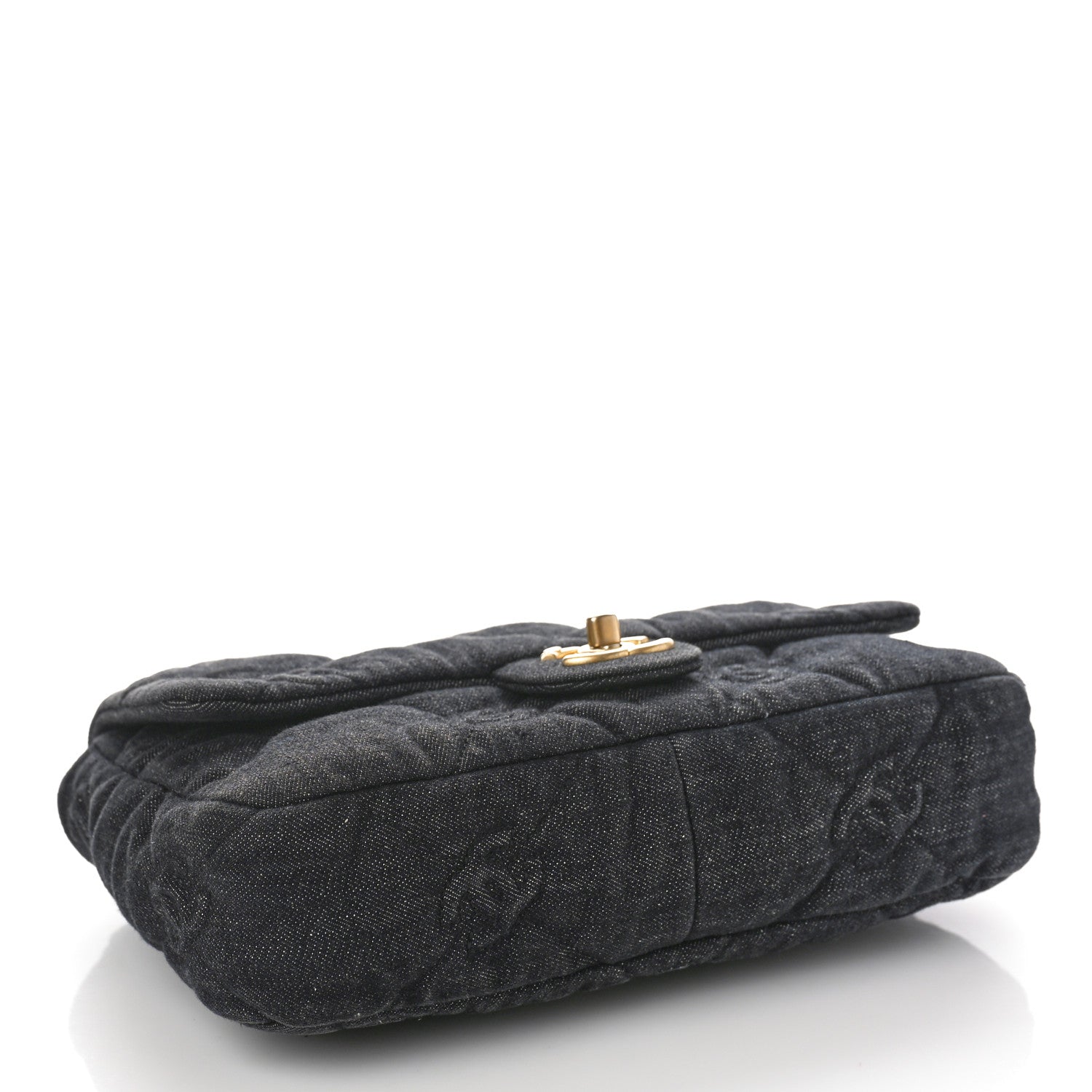 Chanel Denim Quilted Medium Funky Town Flap Black 4 of 9