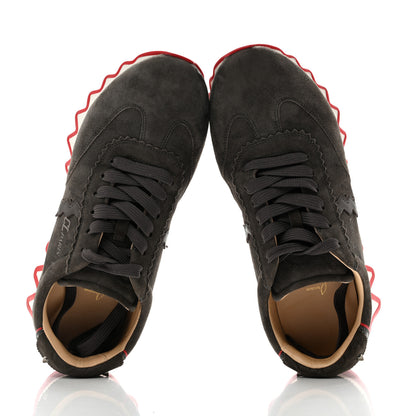 Christian Louboutin Suede Calfskin Mens Loubishark Sneakers 42.5 Ombre 2 of 12