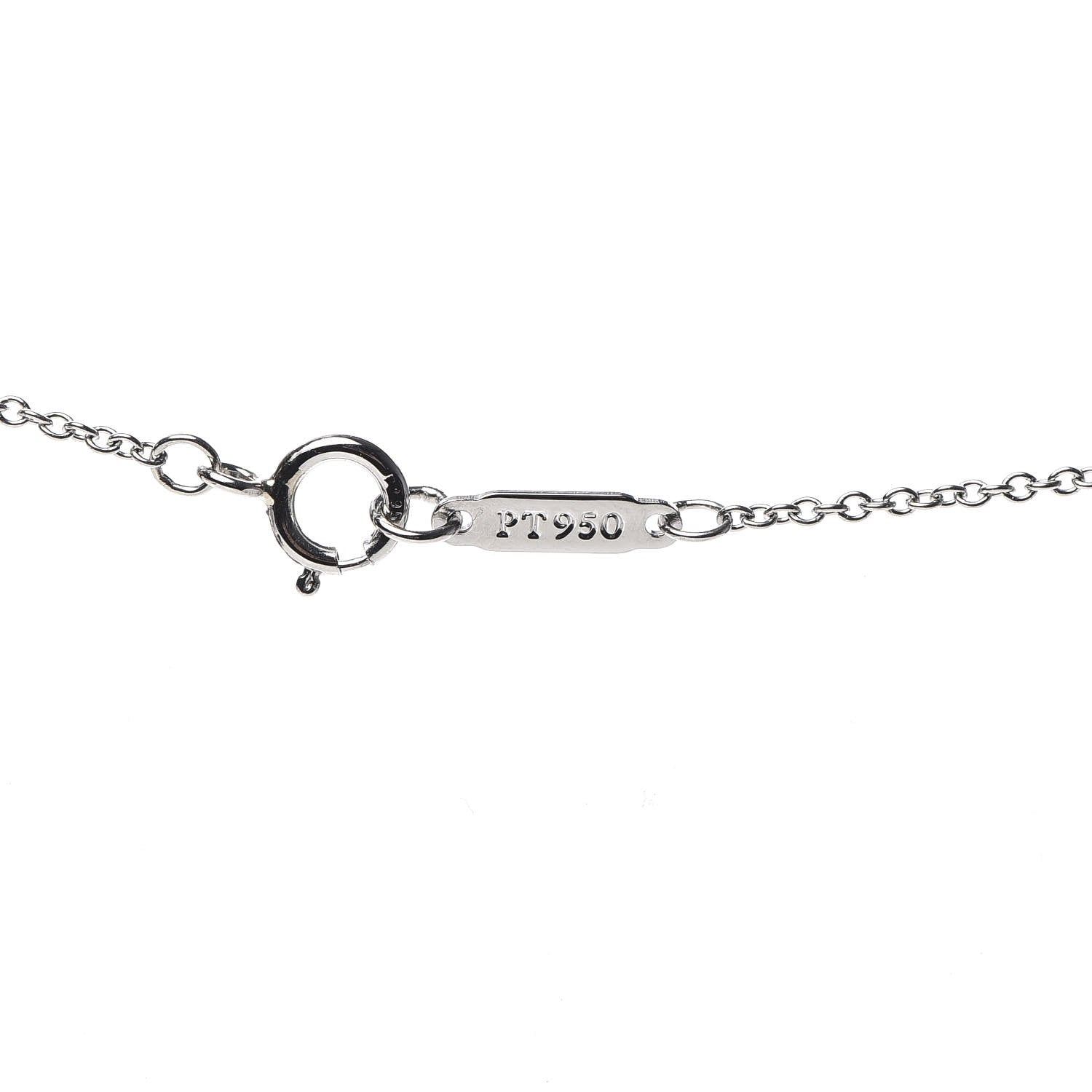 Tiffany Platinum Diamond .12ct Solitaire Pendant Necklace 5 of 6