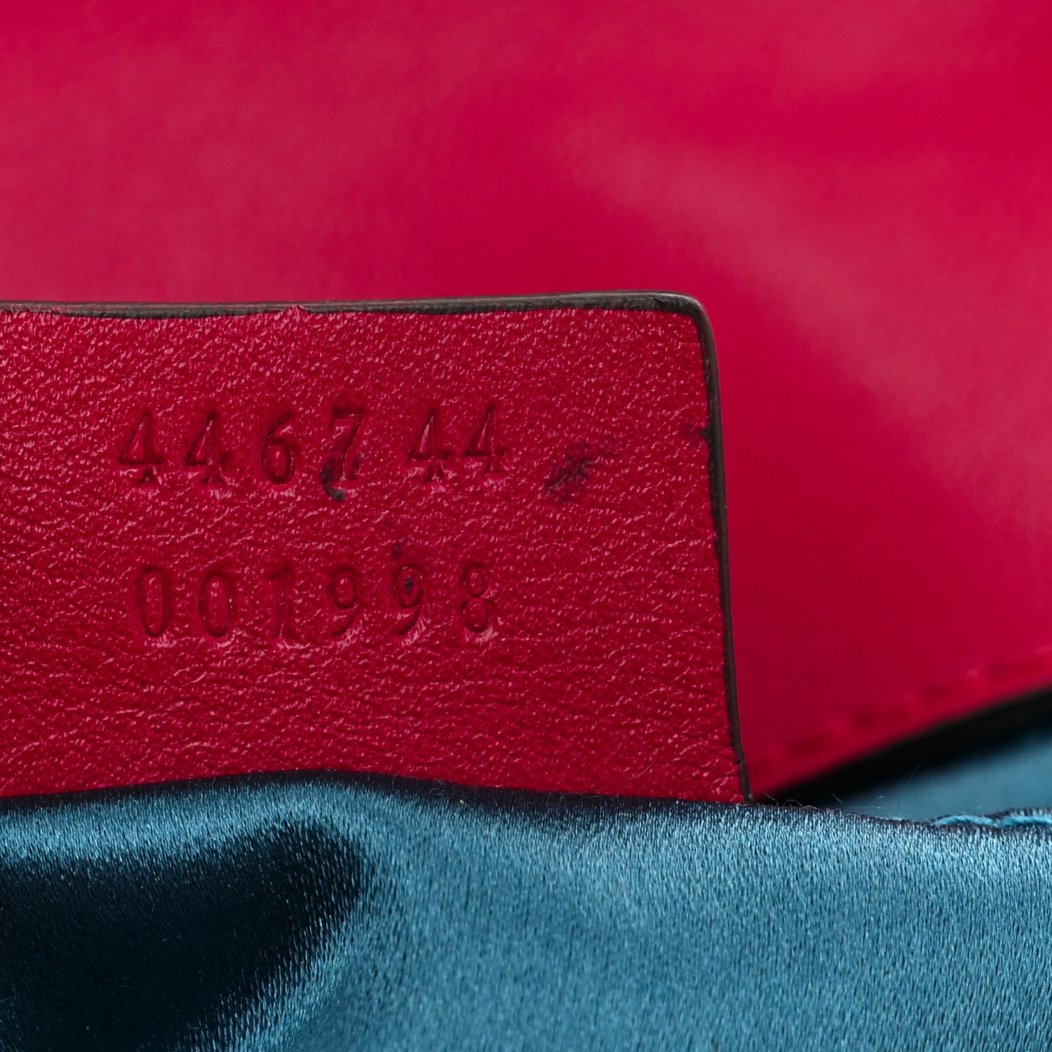 Gucci Velvet Matelasse Mini GG Marmont Shoulder Bag Hibiscus Red 7 of 9