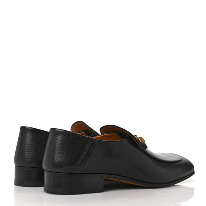 Gucci Goatskin Mens Horsebit Loafers 8 Black 4 of 9
