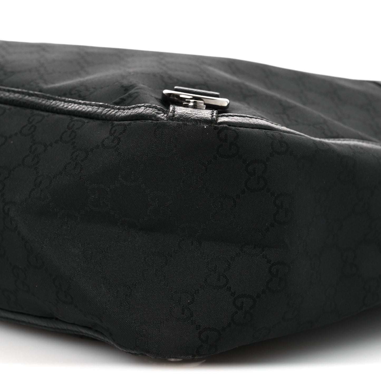 Nylon Monogram Large Abbey Tote Black