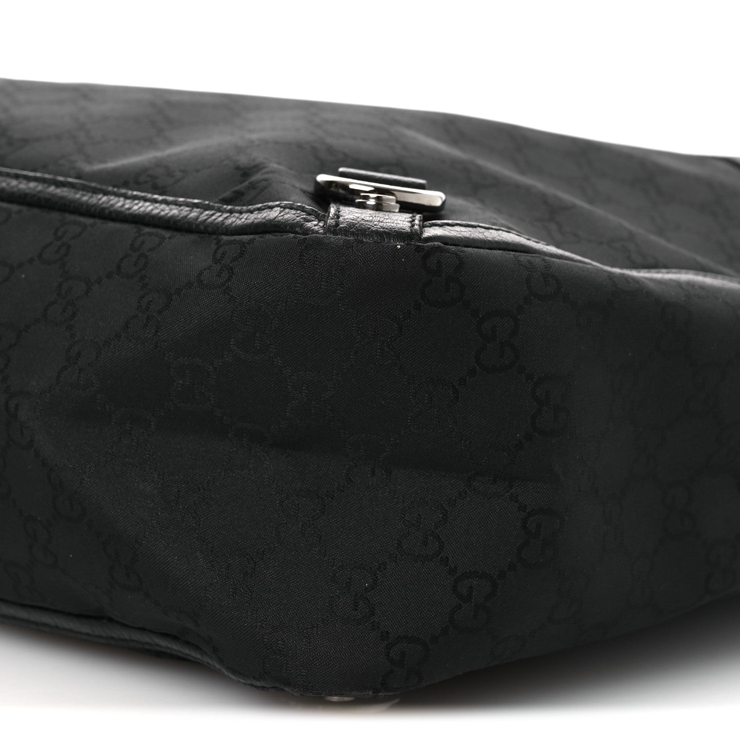 Gucci Nylon Monogram Large Abbey Tote Black 10 of 14