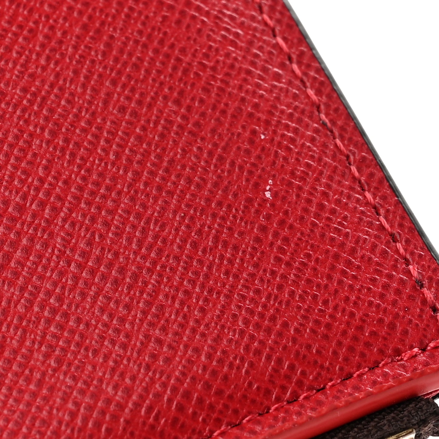 Damier Ebene Victorine Wallet Cherry