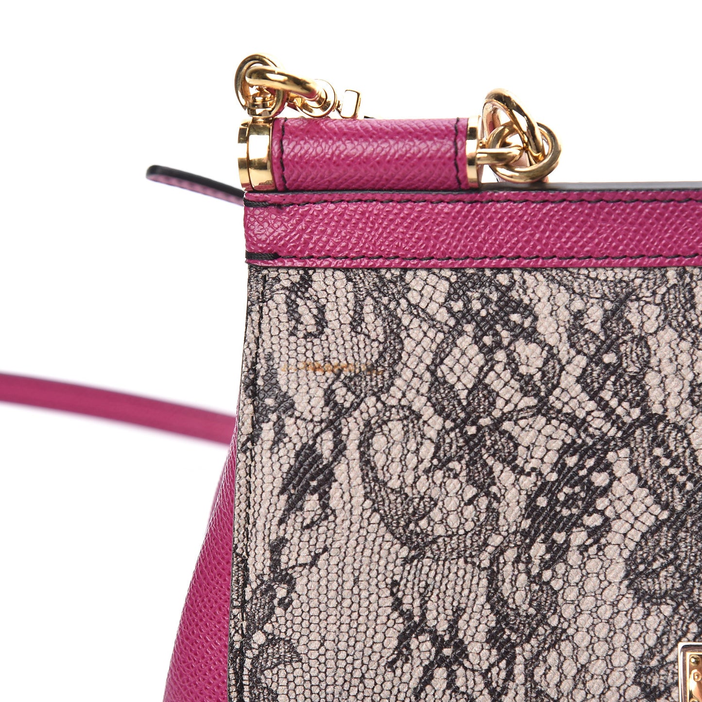 Dauphine Lace Print Small Miss Sicily Satchel Multicolor