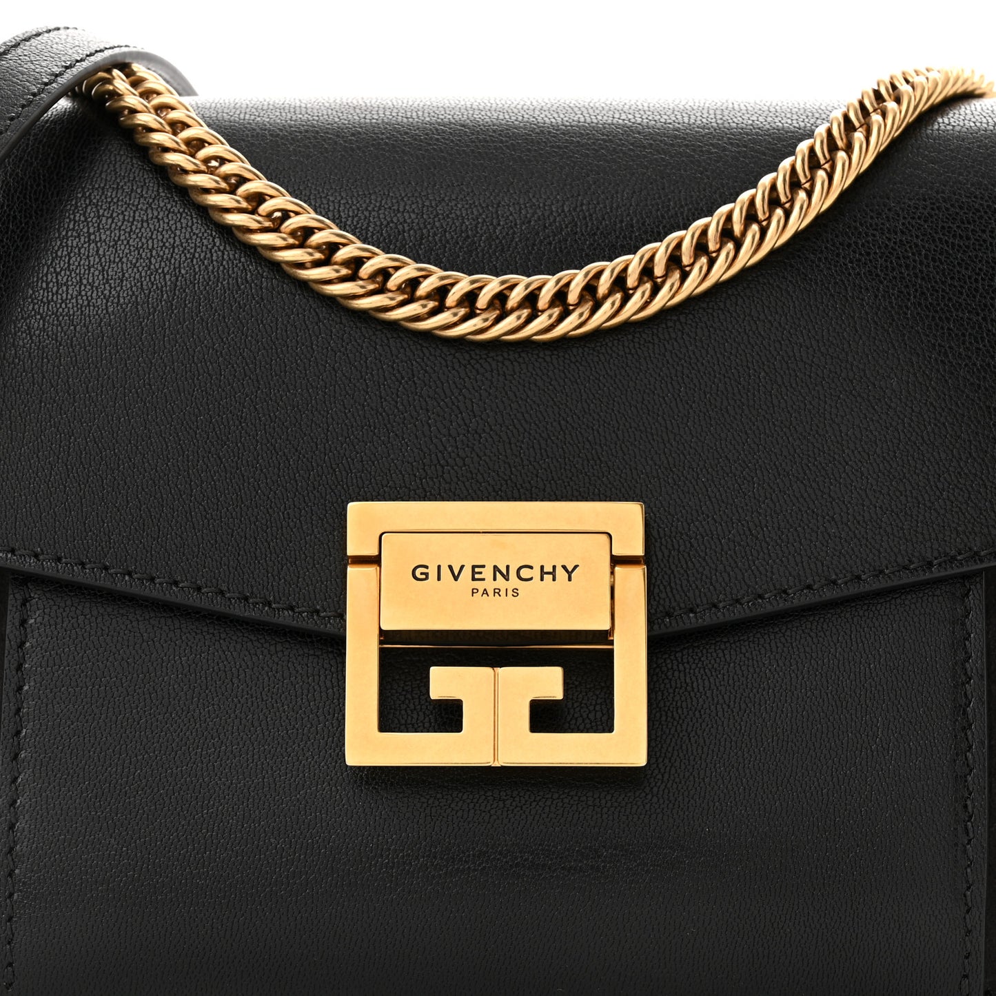 Goatskin Suede Small GV3 Shoulder Bag Black