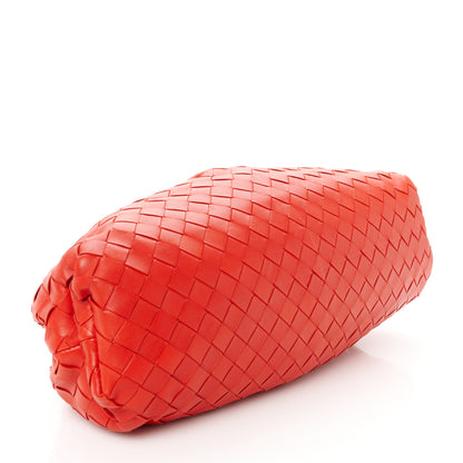 Bottega Veneta Nappa Maxi Intrecciato The Pouch Oversized Clutch Bright Red 4 of 10