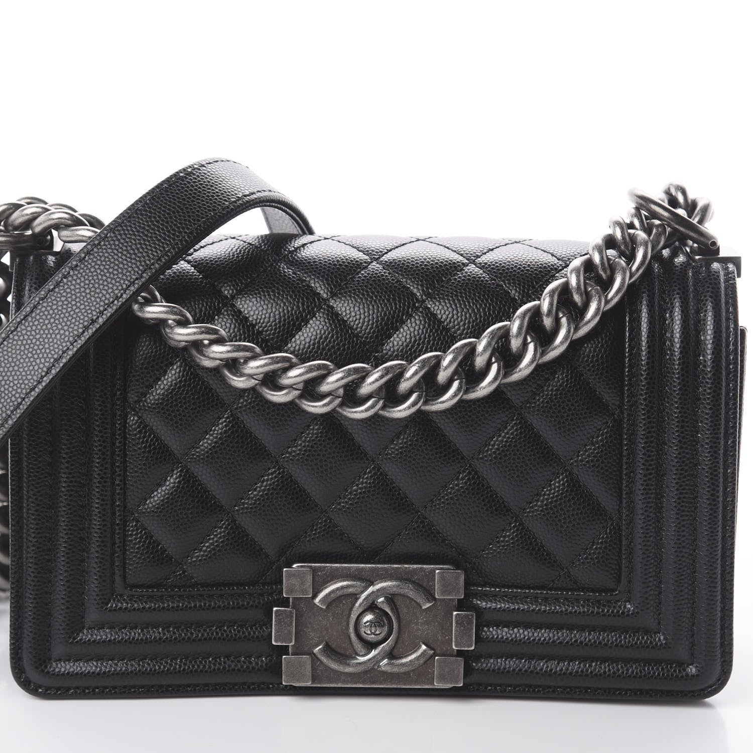 Chanel Caviar Quilted Small Boy Flap Black 9 of 9