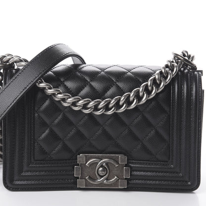 Chanel Caviar Quilted Small Boy Flap Black 9 of 9