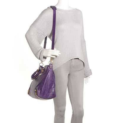 Balenciaga Agneau Giant 12 Gold Hardware Velo Dark Violet 2 of 10