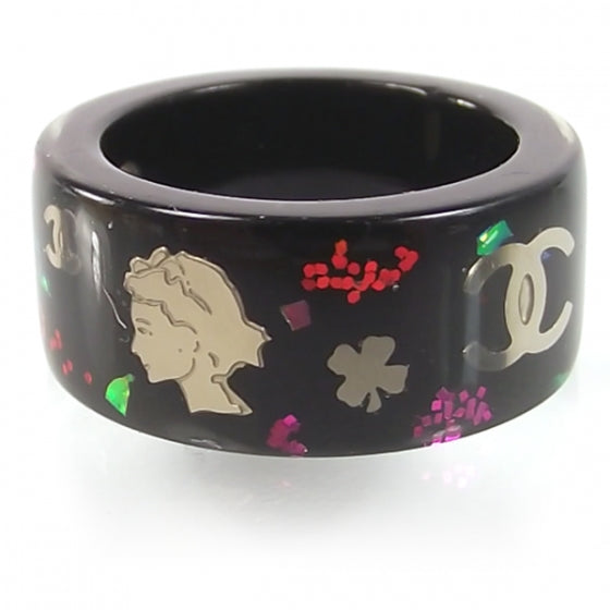 Lucite CC Coco Lucky Charms Ring