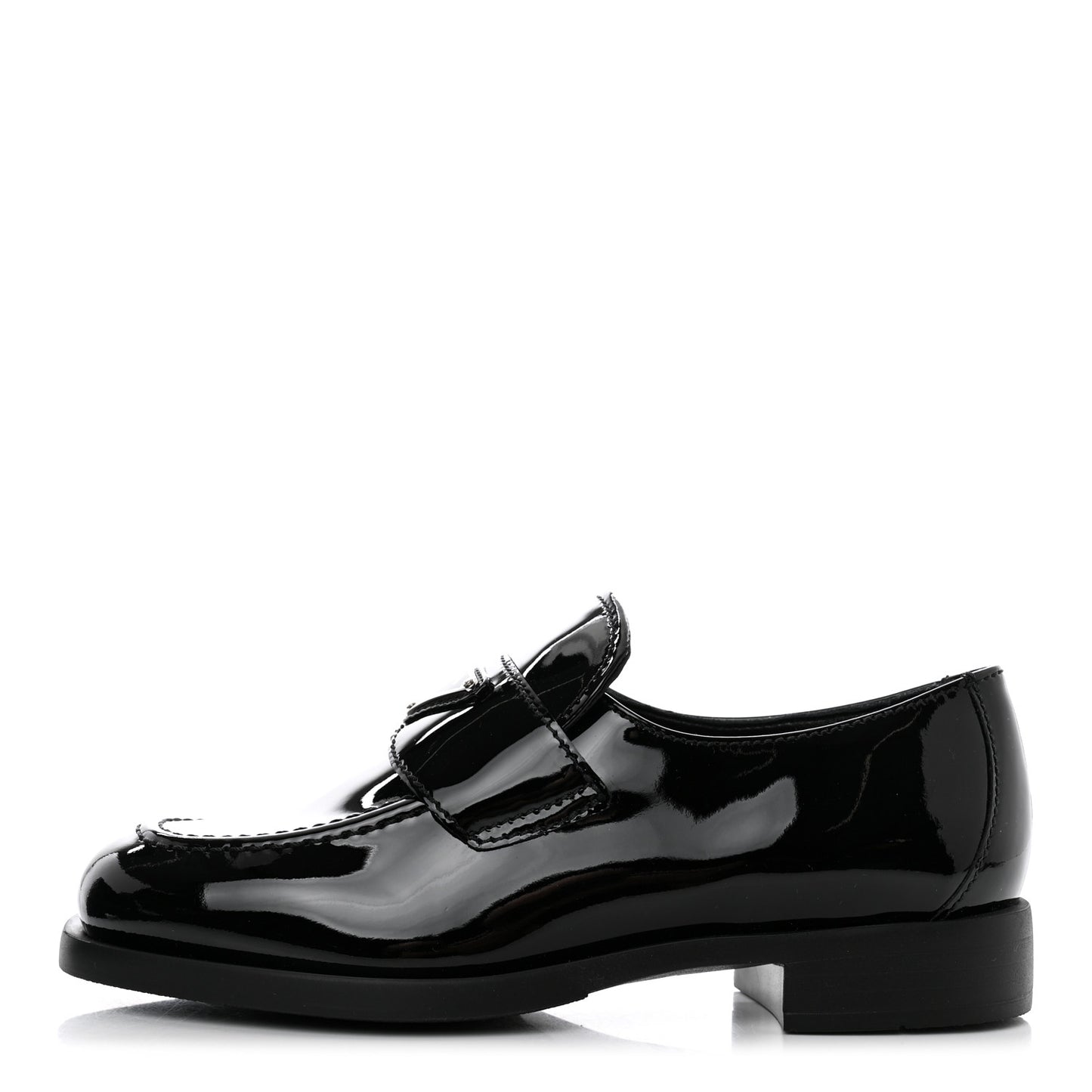 Vernice Triangle 25mm Loafers 35 Black