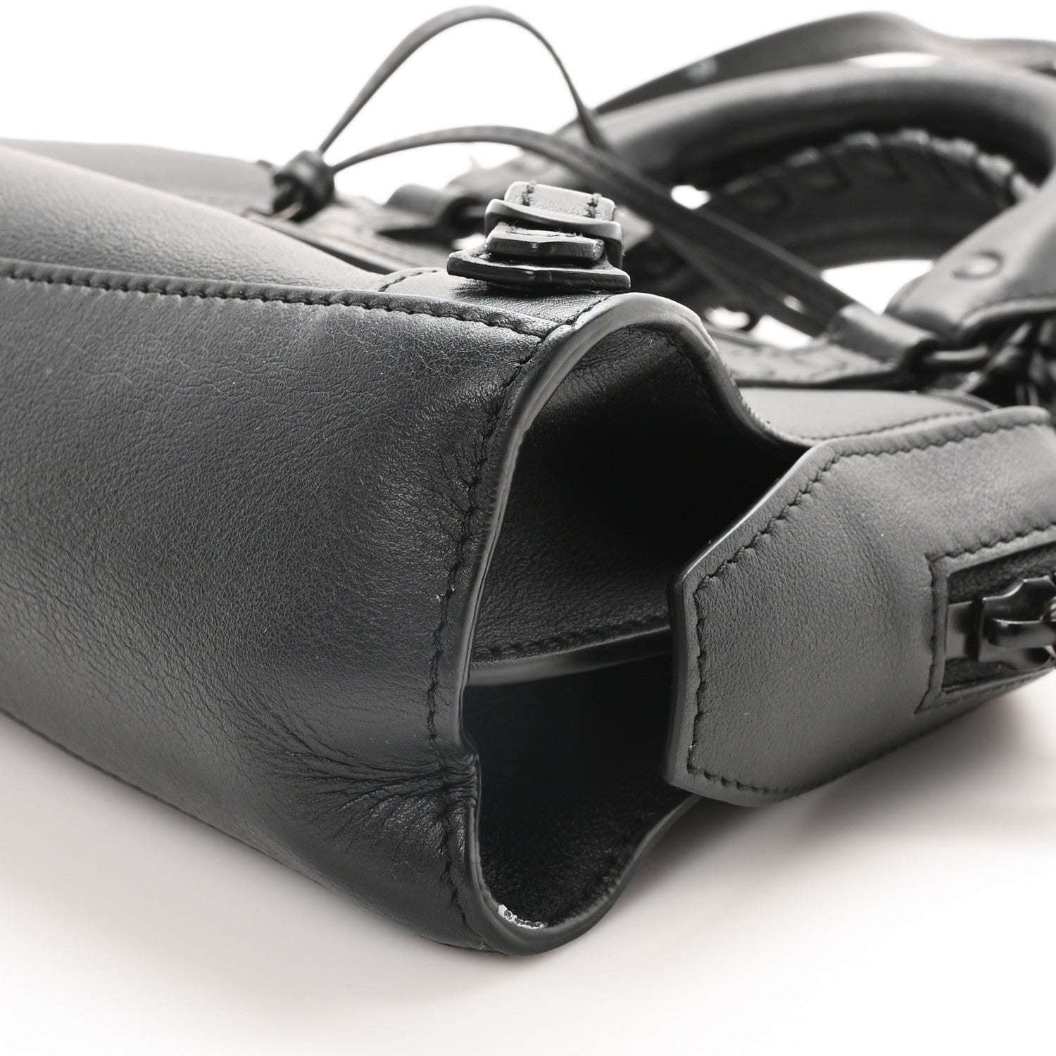 Balenciaga Smooth Calfskin Neo Classic Black Hardware Mini City Black 11 of 11