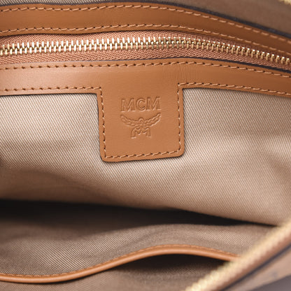 MCM Visetos Medium Crossbody Pouch Cognac 6 of 9