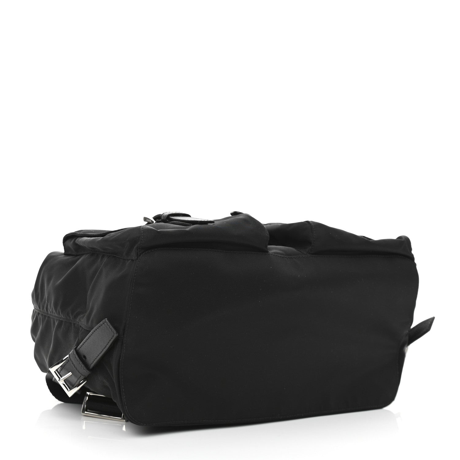 Prada Tessuto Nylon Saffiano Medium Backpack Black 4 of 9